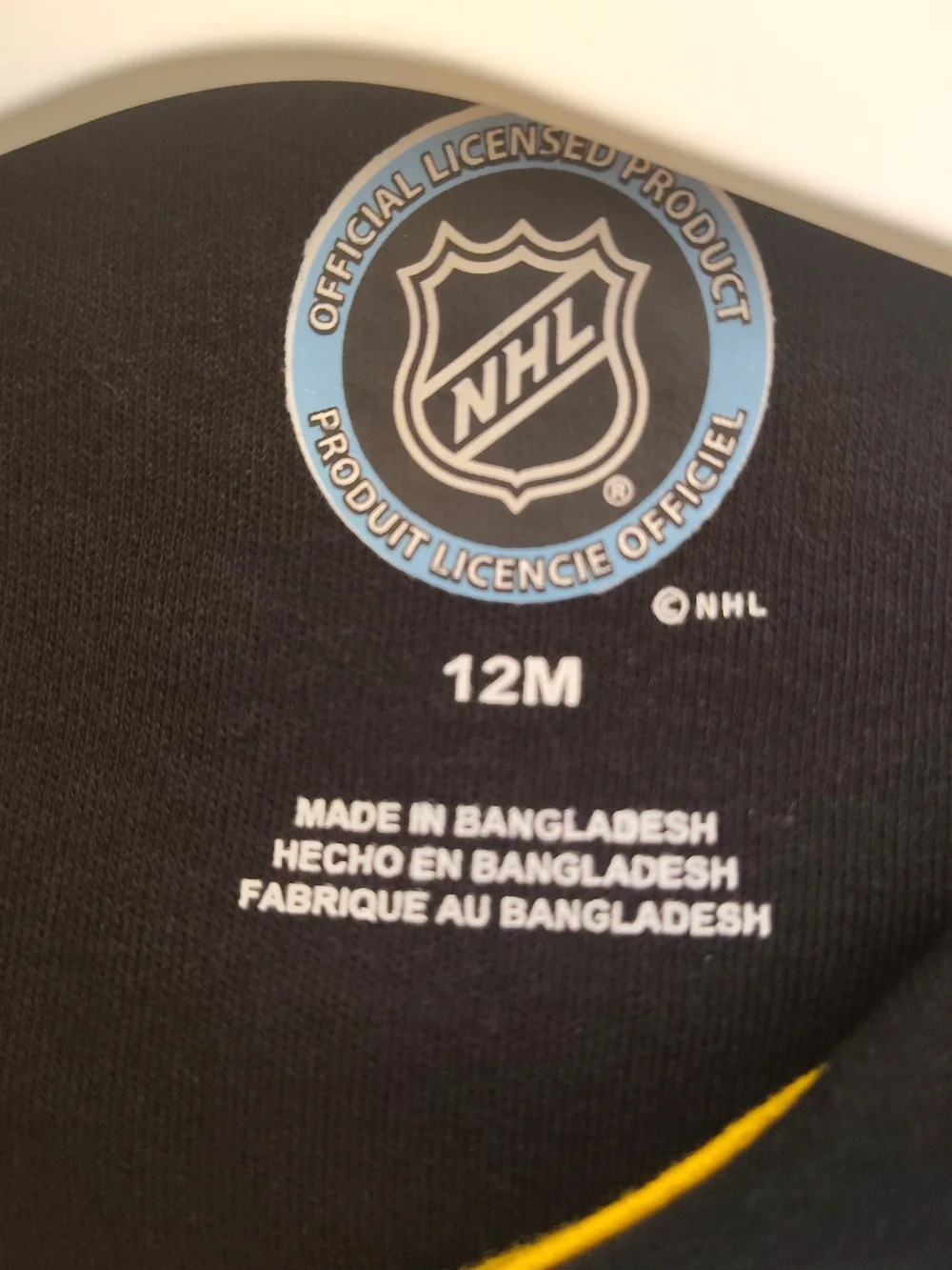 Boston Bruins 3-Piece Baby Onesies NWT 12 Months
